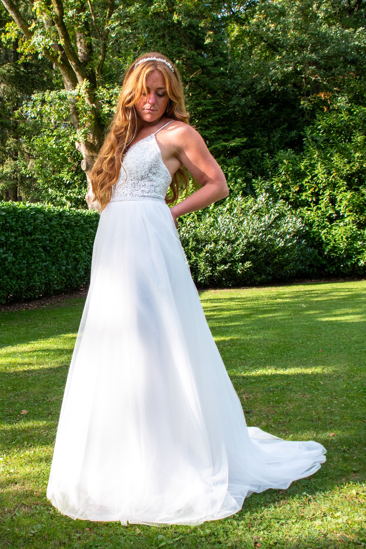 Allure Bridals Platinum Collection P328 voorkant 3