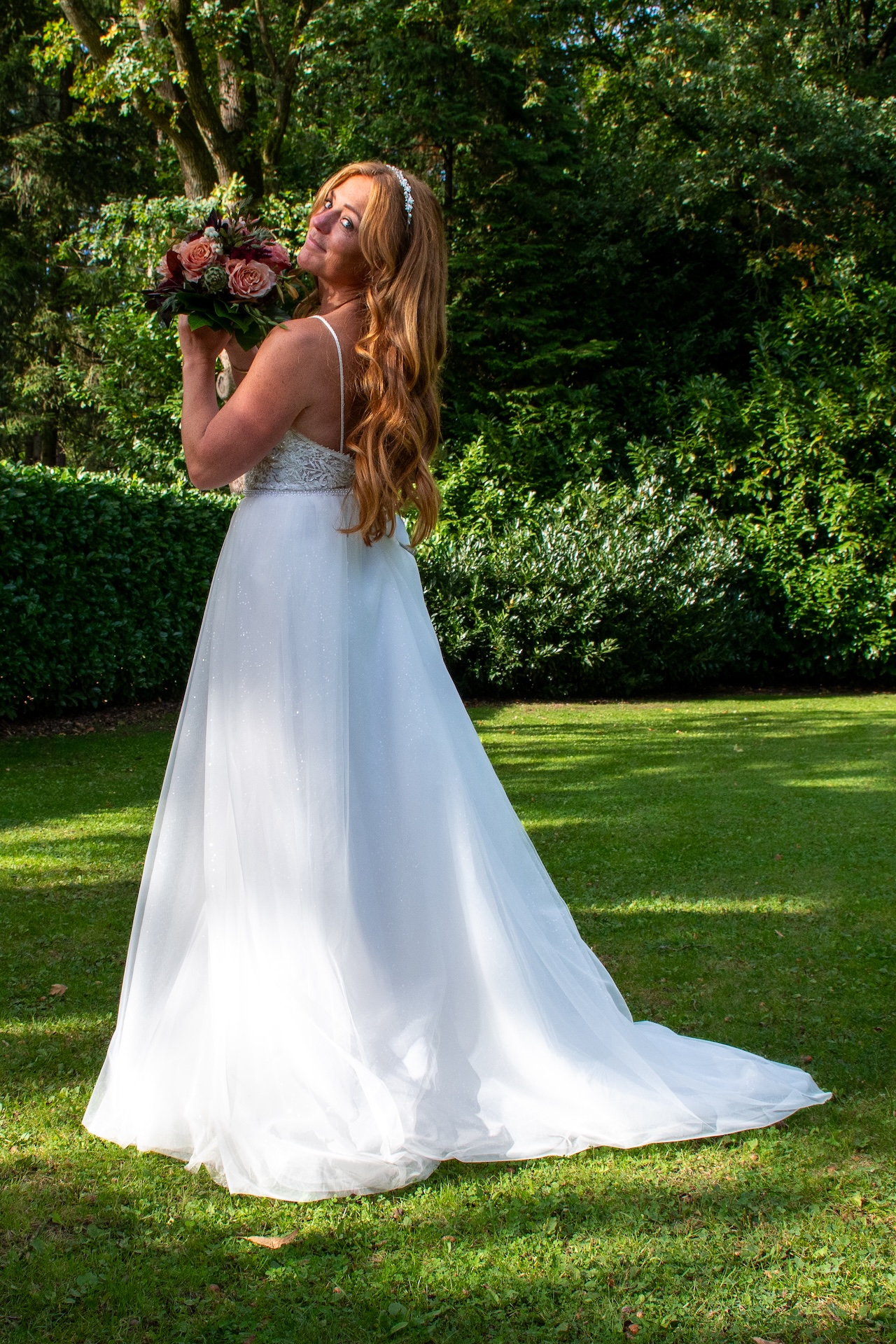 Allure Bridals Platinum Collection P328 achterkant